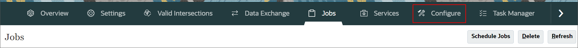 Navigate to Configure